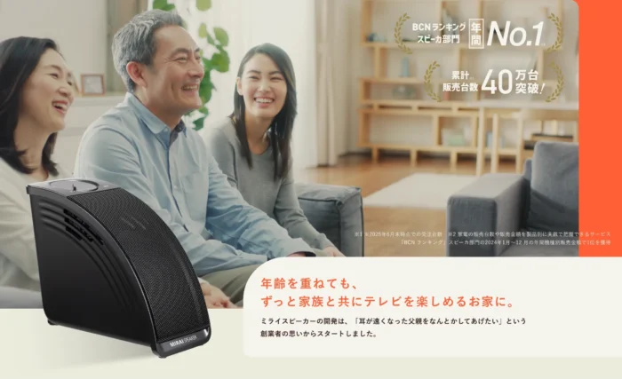 ミライスピーカーミニの画像
