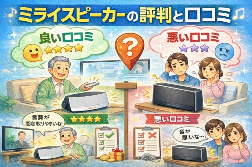 ミライスピーカーの評判と口コミを確認「良い口コミと悪い口コミ」
