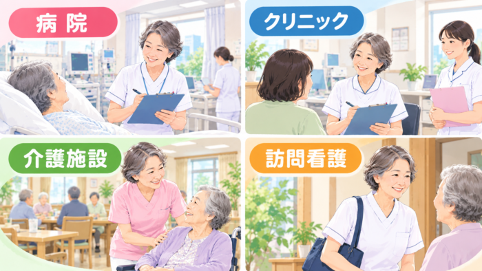 60歳以降の看護師が働く職場の選択肢